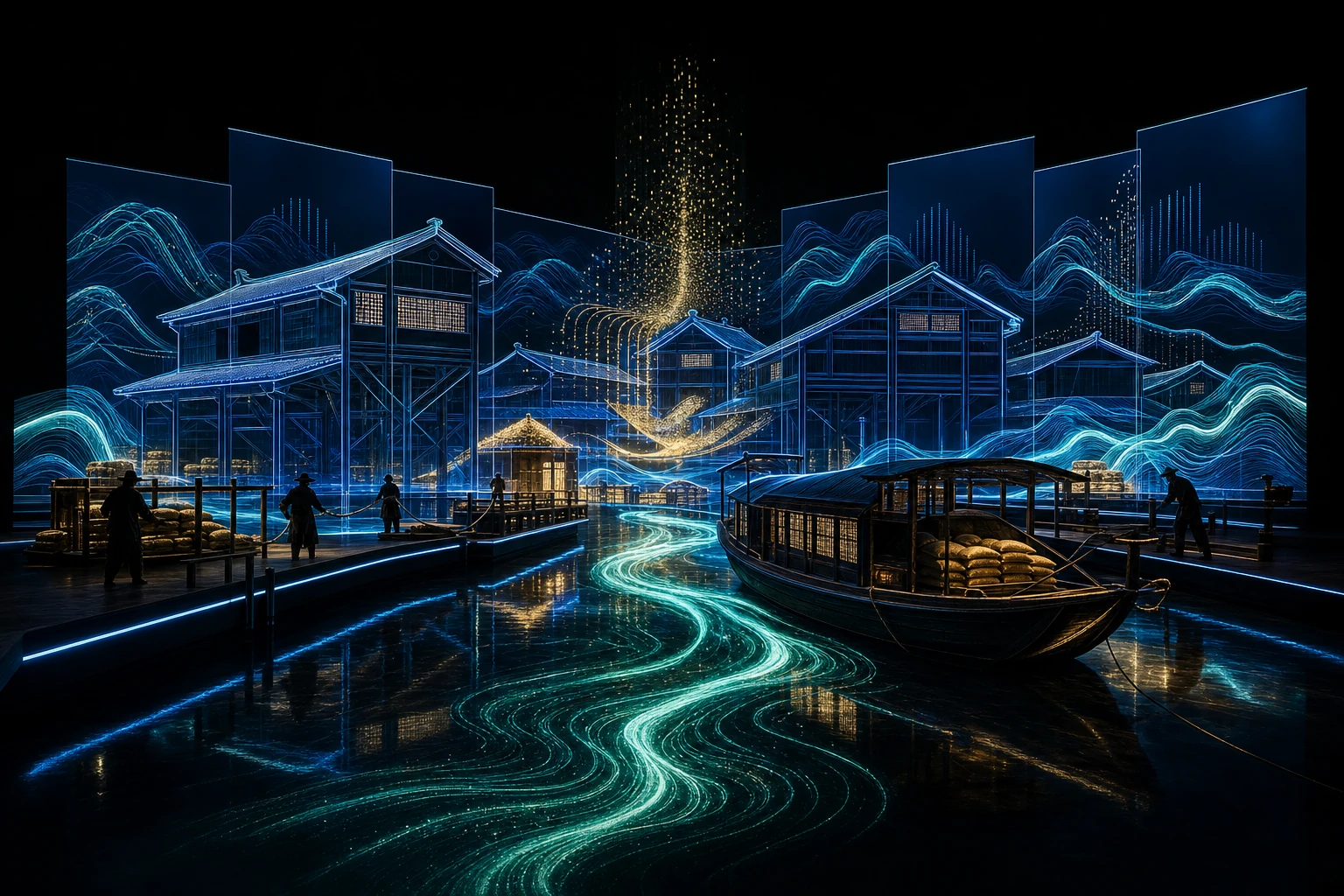 富义仓与漕运数字展陈文化场景